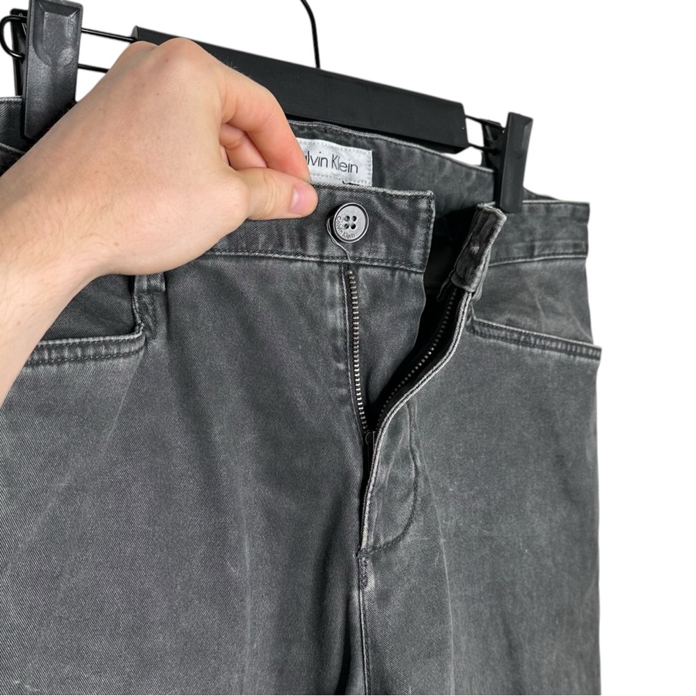 Calvin Klein Gray Suede Jeans - Picture 5 of 6